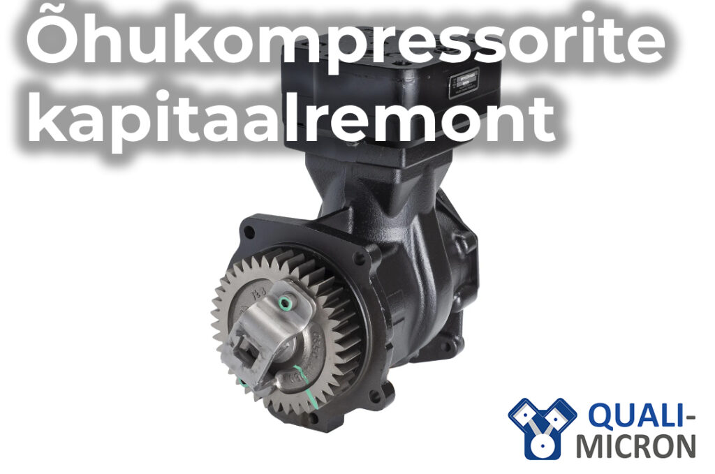 QualiMicron teostab kõigi tüüpi busside ja autode õhukompressorite täielikku remonditsüklit. Professionaalne diagnostika, hooldus ja taastamine WABCO, KNORR, Mercedes-Benz, Volvo, Scania ja teistele süsteemidele. Kiire töö ja garantii!